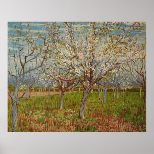 Vincent van Gogh's "The Pink Orchard" (1888) Poster (Voorkant)