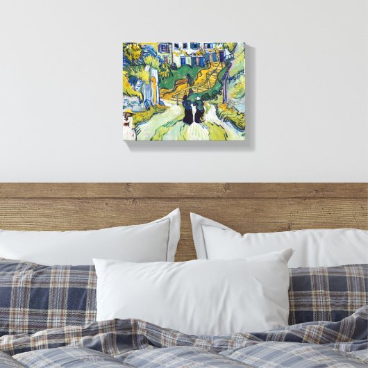 Vincent van Gogh's trap in Auvers Canvas Afdruk (Insitu (Slaapkamer))