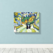 Vincent van Gogh's trap in Auvers Canvas Afdruk (Insitu (Houten vloer))