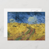 Vincent van Gogh's Wheat Field with Crows (1890) Briefkaart (Voorkant / Achterkant)