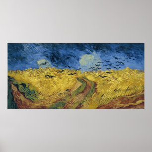 Vincent van Gogh's Wheat Field with Crows (1890) Poster
