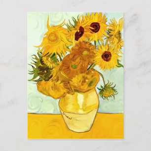 Vincent Van Gogh's Yellow Sunflower Painting 1888 Briefkaart