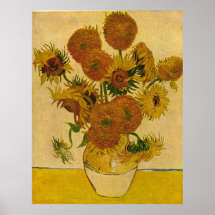 Vincent van Gogh's zonnebloemen, 1878 Poster