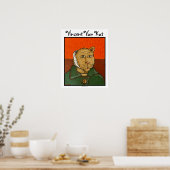 Vincent Van Kat poster met humorisme katten (Keuken)