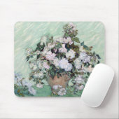 Vincent Willem van Gogh, ピンクの薔薇の花 瓶 Muismat (Met muis)