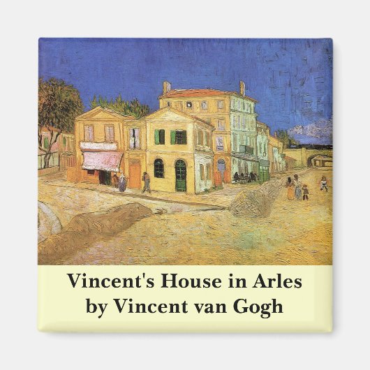 Vincent's House in Arles door Vincent van Gogh Magneet (Voorkant)