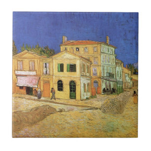 Vincent's House in Arles door Vincent van Gogh Tegeltje