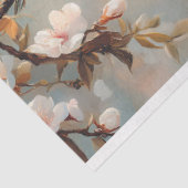 Vinchvogels op een Cherry Blossom Branch Decoupage Tissuepapier (Detail)