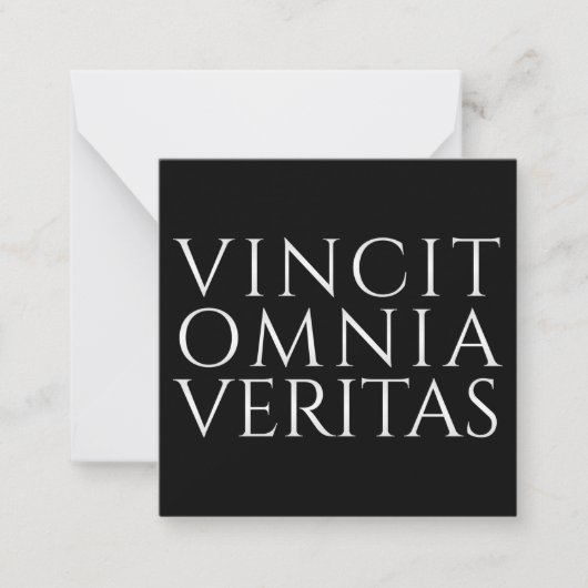 VINCIT OMNIA VERITAS - Carte de billet léger (Devant)