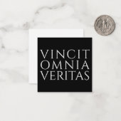VINCIT OMNIA VERITAS - Carte de billet léger (Devant/Arrière en situation)