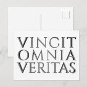 VINCIT OMNIA VERITAS - Carte postale de vacances (Devant / Derrière)
