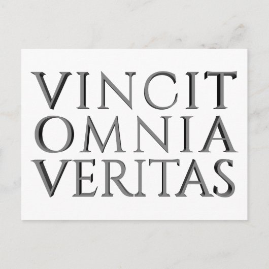 VINCIT OMNIA VERITAS - Carte postale de vacances (Devant)