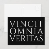 VINCIT OMNIA VERITAS - Carte postale de vacances (Devant / Derrière)