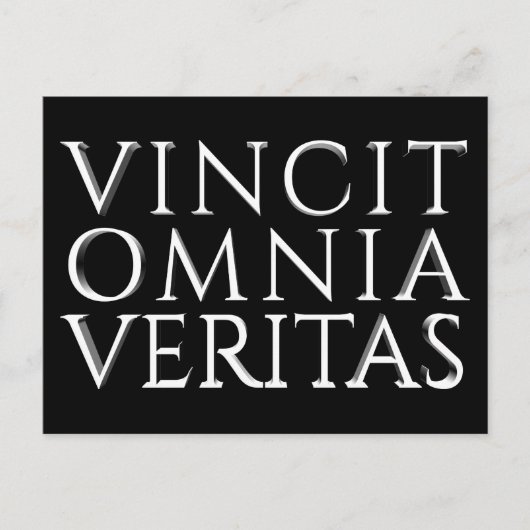 VINCIT OMNIA VERITAS - Carte postale de vacances (Devant)