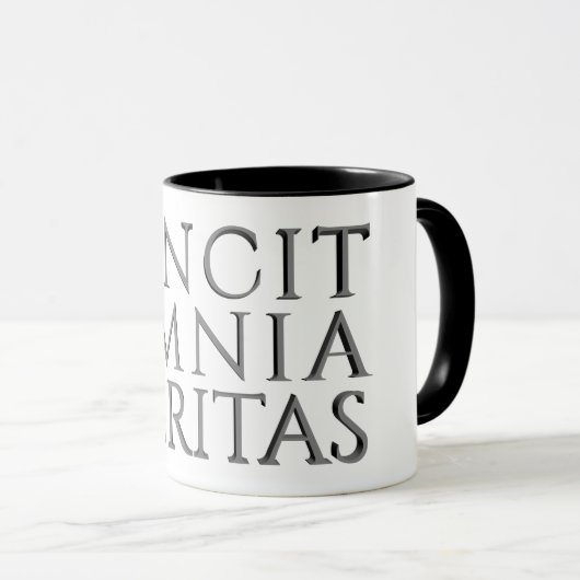 VINCIT OMNIA VERITAS - Lichte Mok (Voorkant rechts)