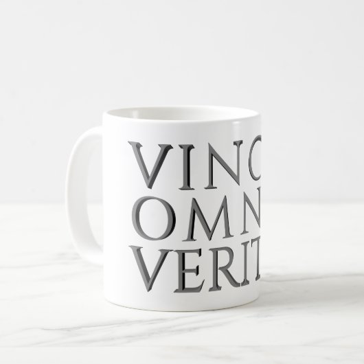 VINCIT OMNIA VERITAS - Mug de café léger (Devant gauche)