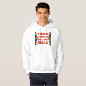 VIND ALFABETISME ZOALS JE HET BEDOELT HOODIE (Voorkant volledig)