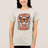 Vind altijd het goede Retro Butterfly Shirt (Voorkant)