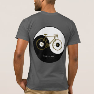 VIND BALANS _ yin yang fiets T-shirt