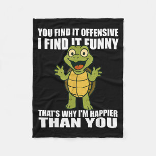 Vind beledigend Grappig Volwassenen Humor Quote Fleece Deken