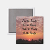 Vind de Beauty Magnet Magneet (Voorkant / Achterkant)