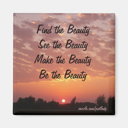 Vind de Beauty Magnet Magneet (Voorkant)