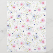 Vind De Gast Bruidsfeest Bingo Bloemen Flyer (Achterkant)