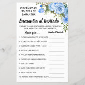 Vind de gastdouche engels spaans spelkaart flyer (Achterkant)