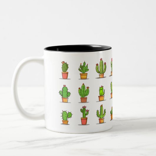 Vind de Impawster, cat en cacti Funny design mok (Links)