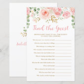 Vind de Kaart van het Spel van het Baby shower van (Voorkant / Achterkant)