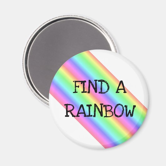Vind een regenboogdag april 3de dag van de Vakanti Magneet (Voorkant / Achterkant)