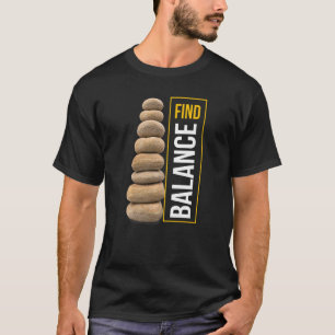 Vind evenwicht met Natuur in de openlucht en in de T-shirt