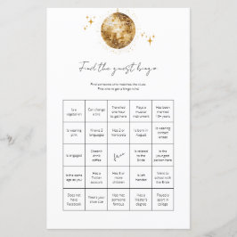 Vind gast Bingo Disco Ball Vrijgezellenfeest spel