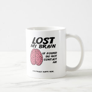 Vind geen Brain Funny Mug Koffiemok