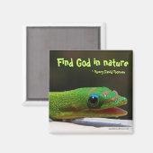 Vind God in natuur Magneet (Voorkant / Achterkant)