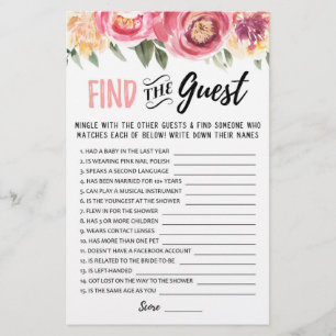 Vind het gast Bridal Shower of Hen Party spel