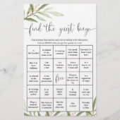 Vind het leuk baby shower spel met gastenbingo (Voorkant)