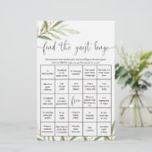 Vind het leuk baby shower spel met gastenbingo (Staand voorkant)