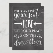 Vind hier uw zitplaats Kaart voor het Poster van d (Voorkant / Achterkant)