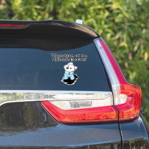 Vind Humaniteit Westie Sticker