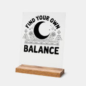 Vind je eigen balans acryl bord (Hoek)