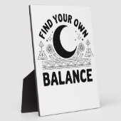 Vind je eigen balans Bandana Fotoplaat (Zijkant)