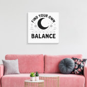 Vind je eigen balans canvas afdruk (Insitu (Woonkamer))