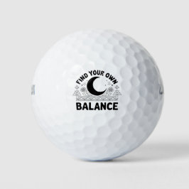 Vind je eigen balans golfballen