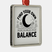 Vind je eigen balans metalen ornament (Rechts)