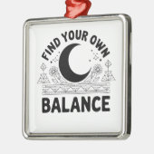 Vind je eigen balans metalen ornament (Links)