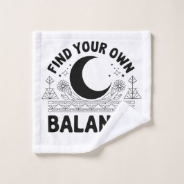 Vind je eigen balans washandje