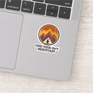 Vind Je Eigen Berg - Inspiratiepinguïn Sticker