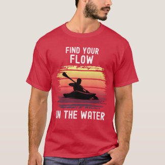 Vind je Flow Kayak Watersporten grappig T-shirt