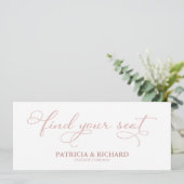 Vind je Kaart voor de titel van de bruiloft (Staand voorkant)